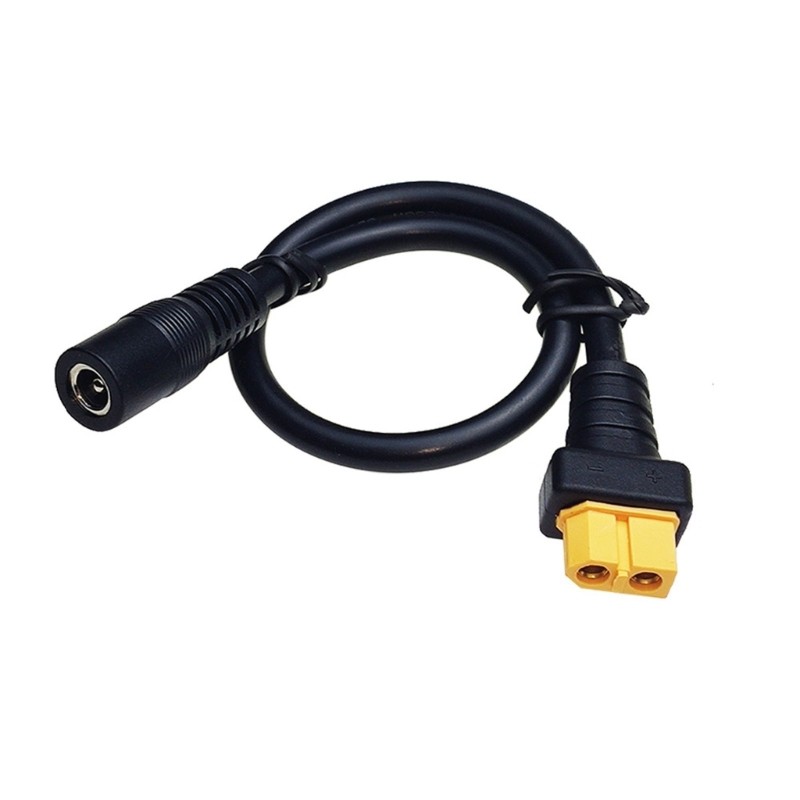 XT60 Female to DC5525 Female Charging Cable 12AWG for Renewable Energy Use