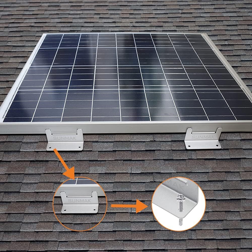 16 Units Per Set Solar Panel Mounting Z Brackets, Solar Panel Mounting Br