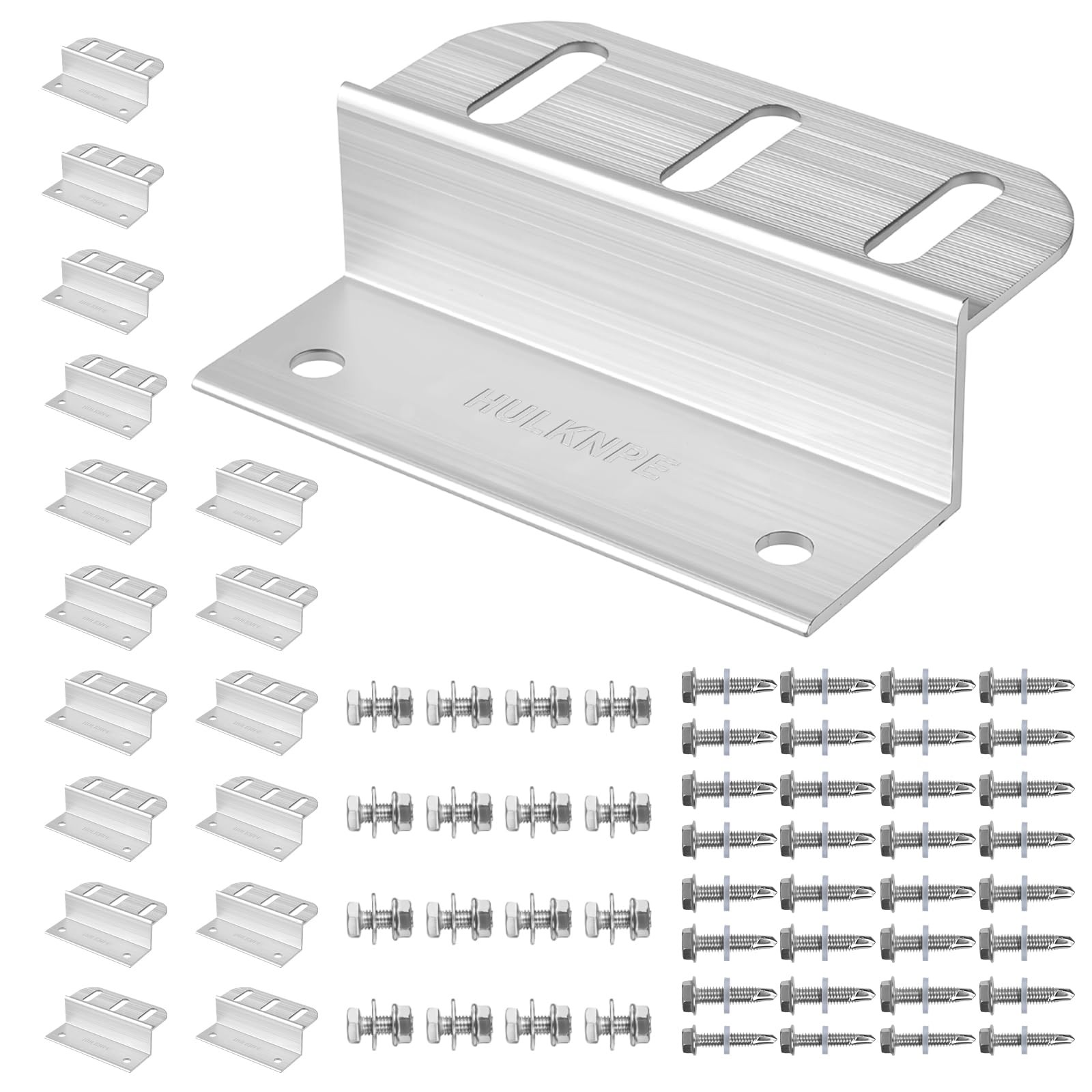 HULKNPE Z Brackets Solar Panel Mounting Kit (16 Pack) – Heavy Duty Corrosion-…