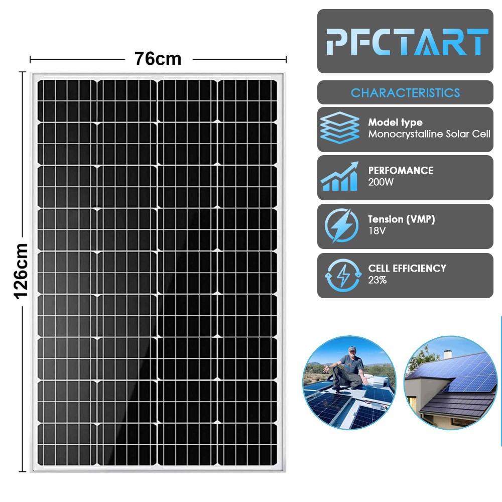 400W Watt Solar Panel High Efficiency for RV Marine Boat Rooftop Off Grid System