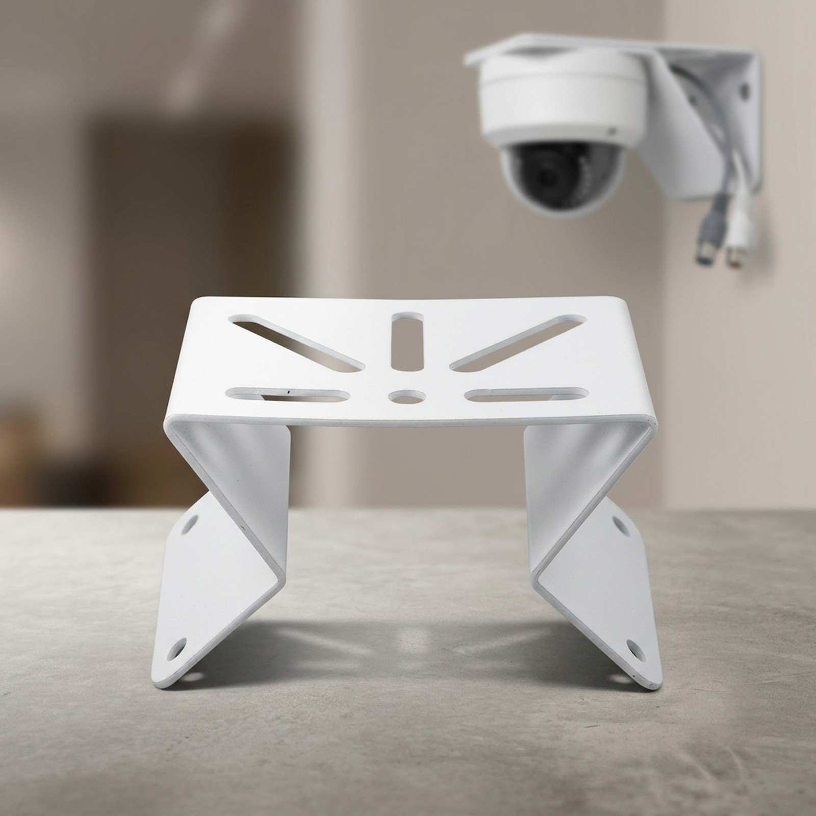 Wall-Mounted Corner Bracket for CCTV Security Cameras and Monitoring Systems