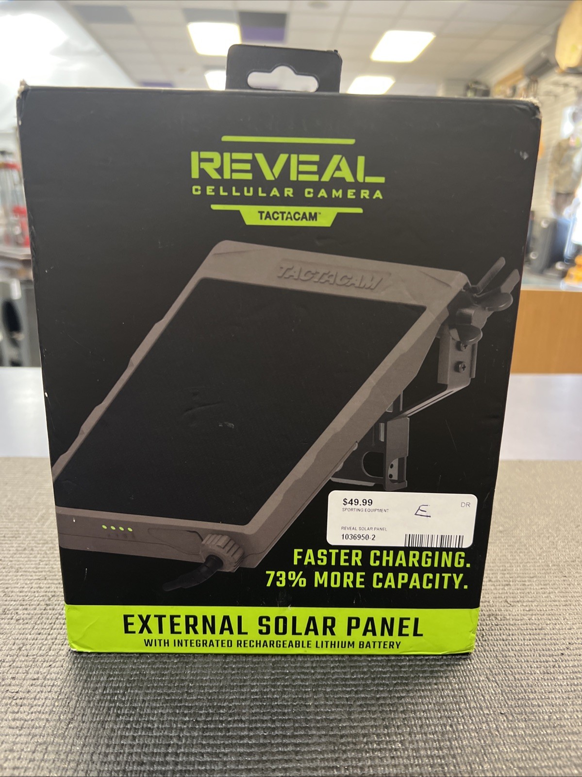 Tactacam Reveal External Solar Panel 2.0 For Trail Camera 12 Volt Rechargeable