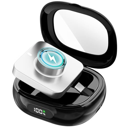 Oura Ring Gen 4 & 3 Charger Charging Case – 2000mAh Portable Travel Case – Black
