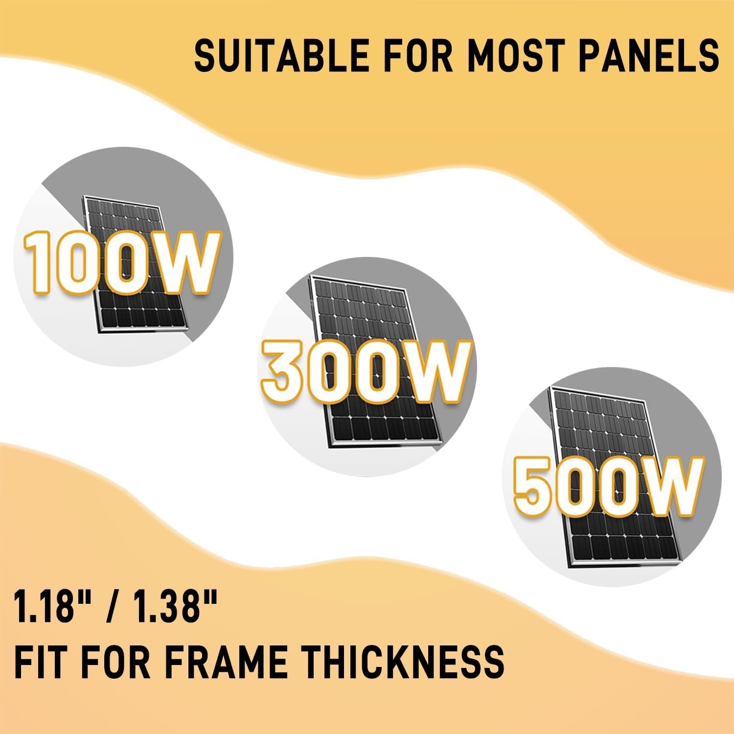 Solar Panel Mounting Brackets, Roof Mount Kit, Rails and Clamps Included for …
