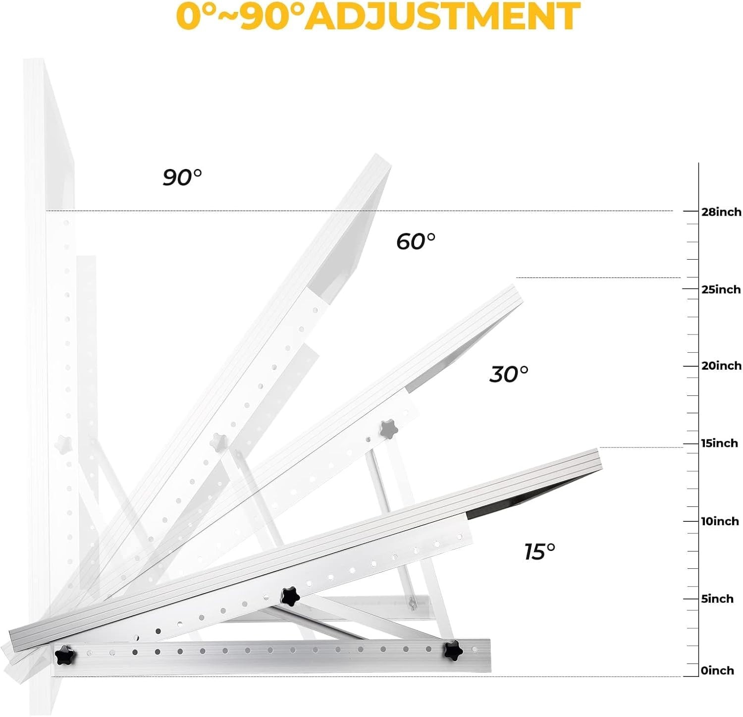 Solar Panel Tilt Mount Brackets – Adjustable 28in