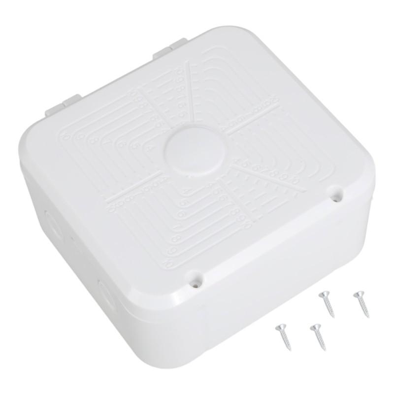 Multipurpose Junction Box for Camera Brackets Hiding Excess Solar Panel Cords