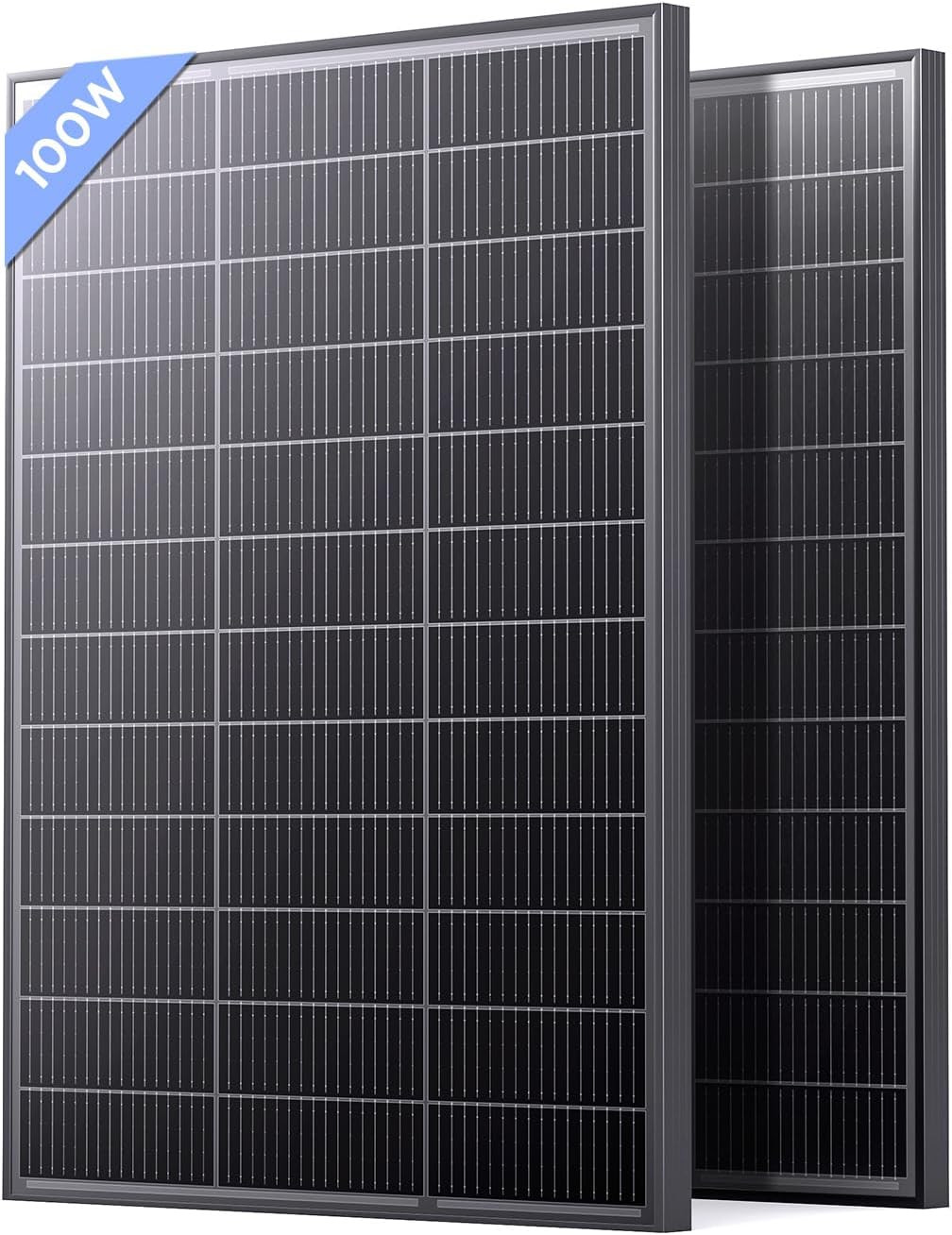 N-Type 16BB 200 Watt Solar Panel, 2Pcs Compact 12V 100W Solar Panel, 25% High Ef