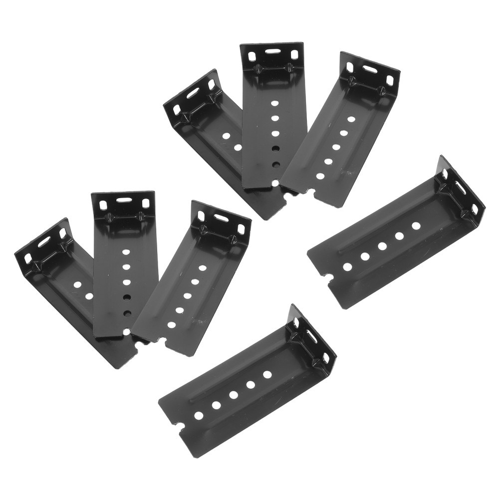 8Pcs Keyboard Slide Brackets Alloy Black L-Shaped Heavy Duty Durable Support