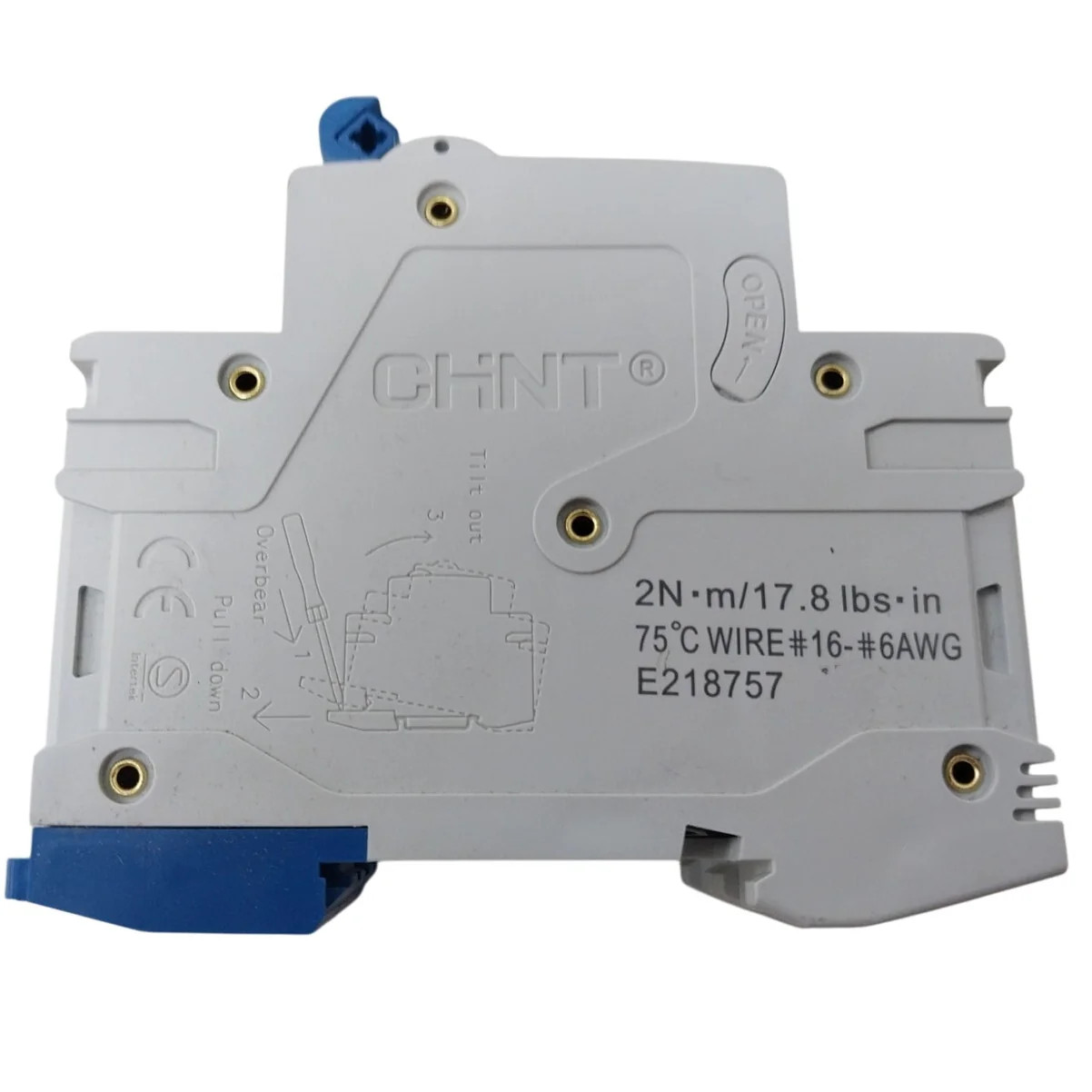 New CHNT Miniature Circuit Breaker Solar Rail Installation DZ47-63 C20 Kit