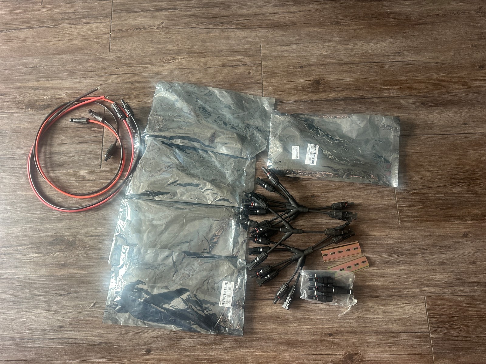 Solar MC4 Connectors Y Splitter Cable Lot 10+ Pairs + Wires PV Panel Extension