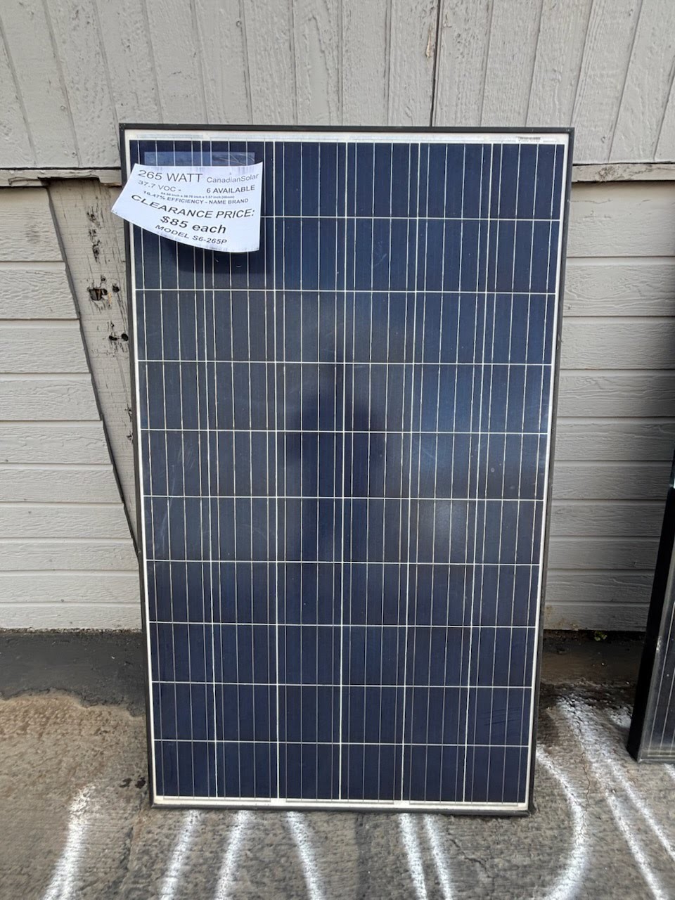 255W CanadianSolar CS6-255P PRE-OWNED Solar Modules