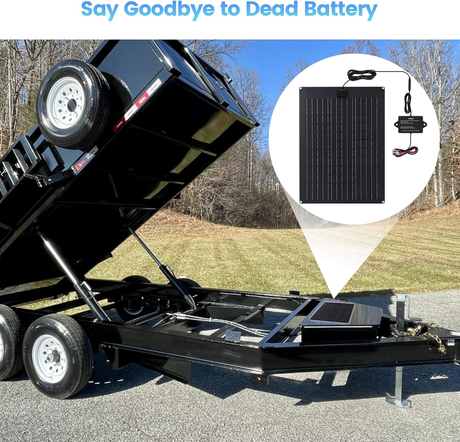20W Solar Battery Charger Maintainer Kit MPPT Controller for 12V Lead Acid Batte