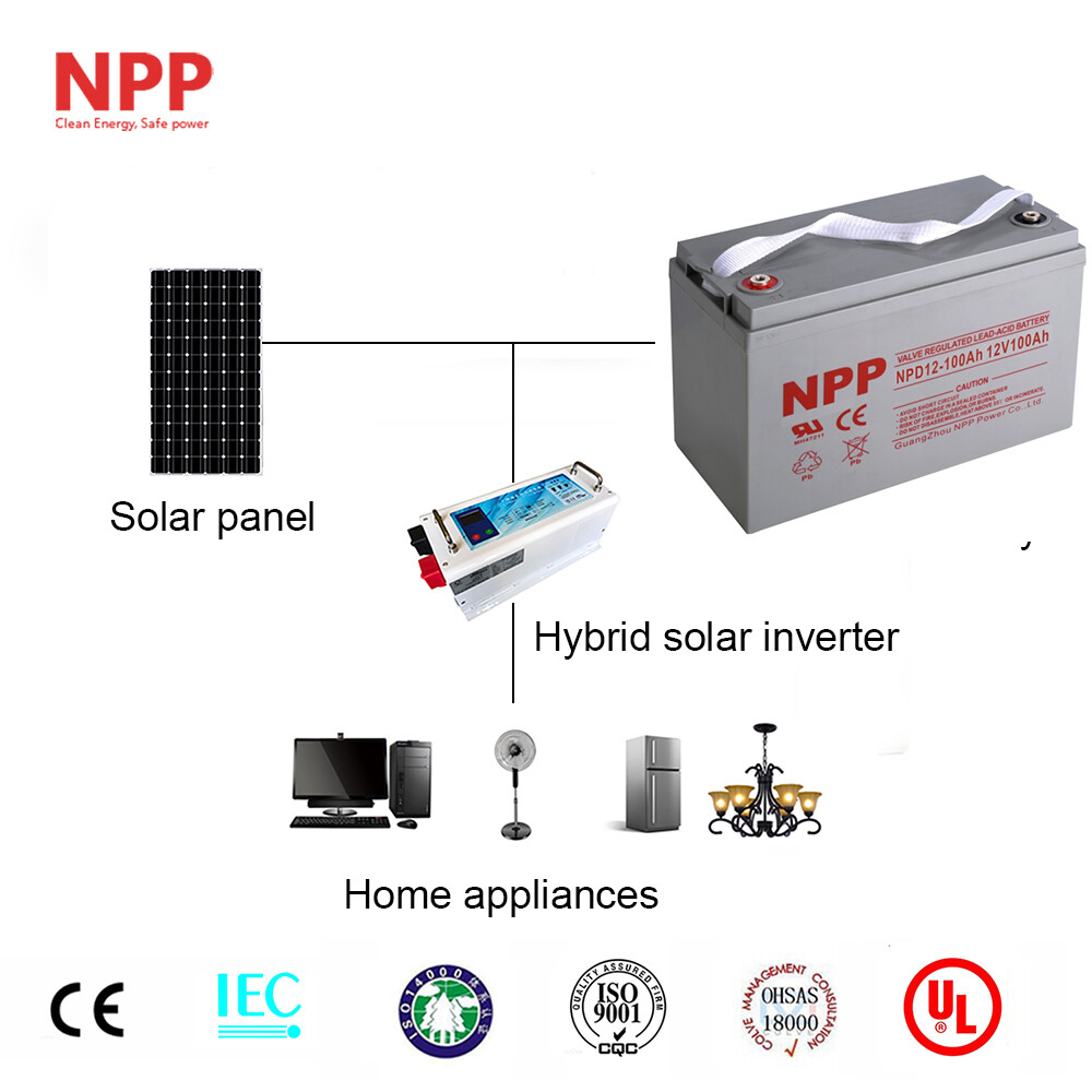 NPD12-100Ah 12V 100Ah Deep Cycle Battery For Wheelchair Mobility& Solar System