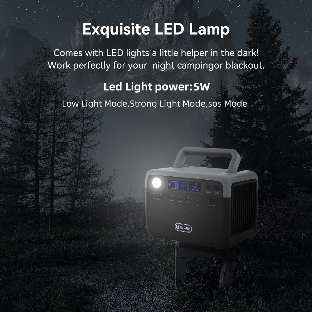 Flashfish 230Wh Solar Generator with Solar Panel Included Portable Power Station