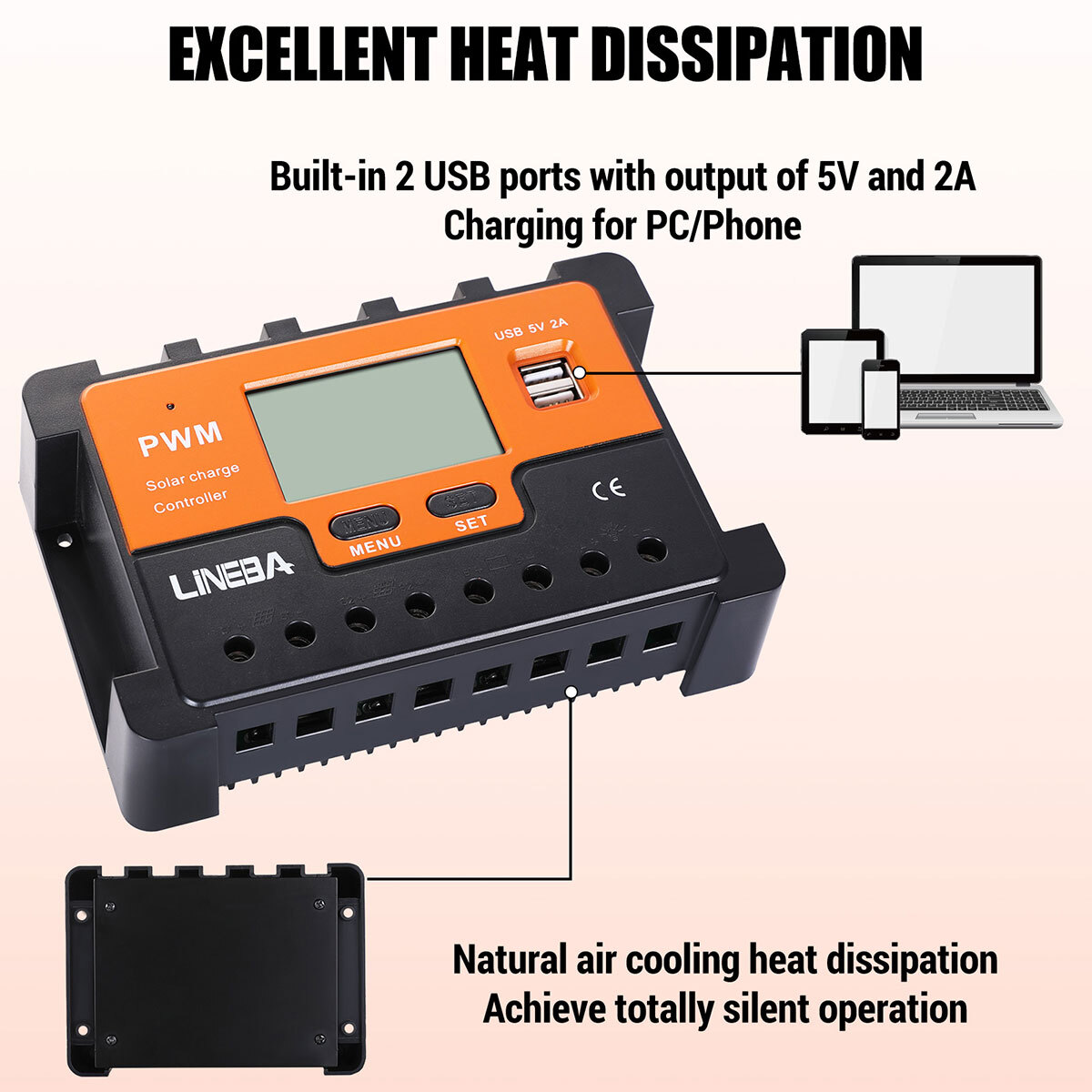 100W 200W 400W Solar Panel Mono 12V Charger RV Home Off-Grid Boat Power Station