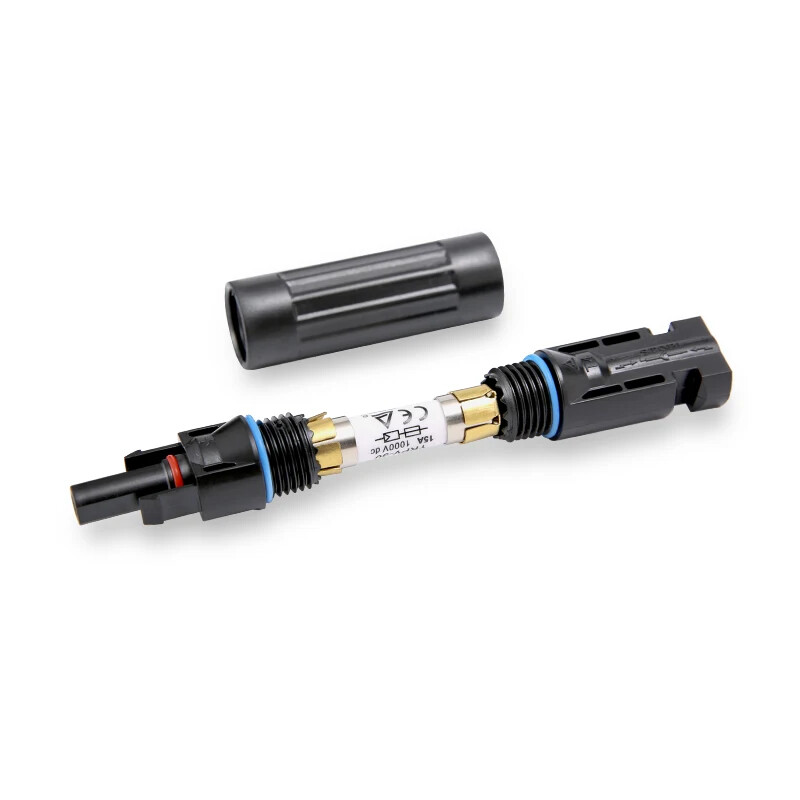 PV Fuse Holder 1000V DC IP67 In-line Connector 10A-30A Waterproof Protection