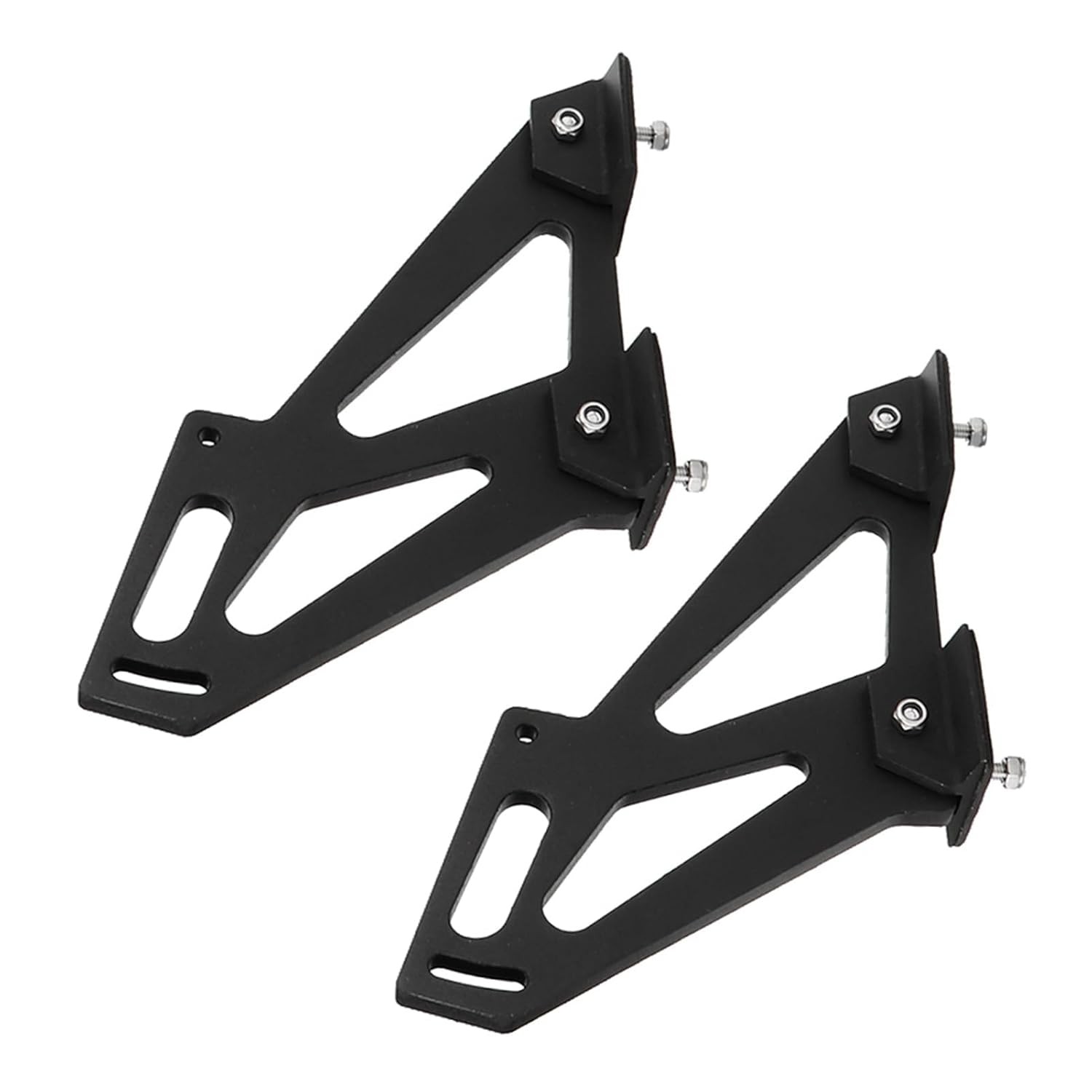 Universal 16cm/6.3in Rear Car Spoiler Mounting Brackets CNC Aluminum Alloy
