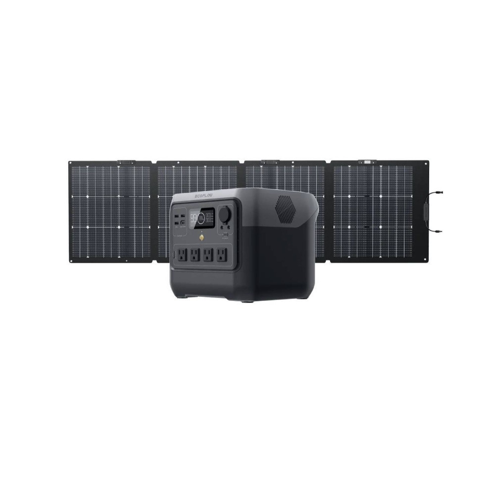 EcoFlow RIVER 2 Pro 768Wh 800W Portable Power Station 160-Watt Solar Panel