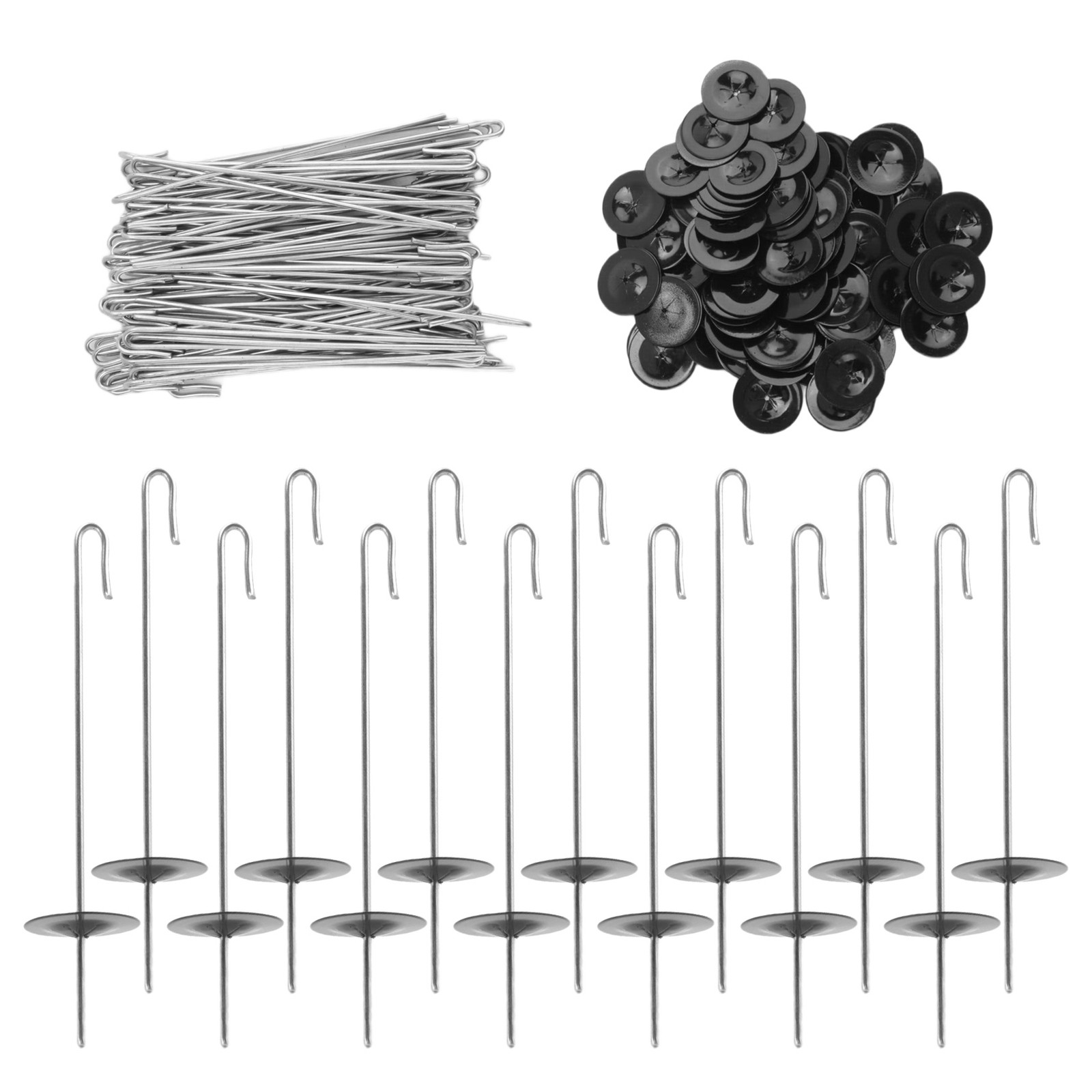 100 Packs Solar Panel Guard Clips, Stainless Steel Wire Fence Fasteners6622