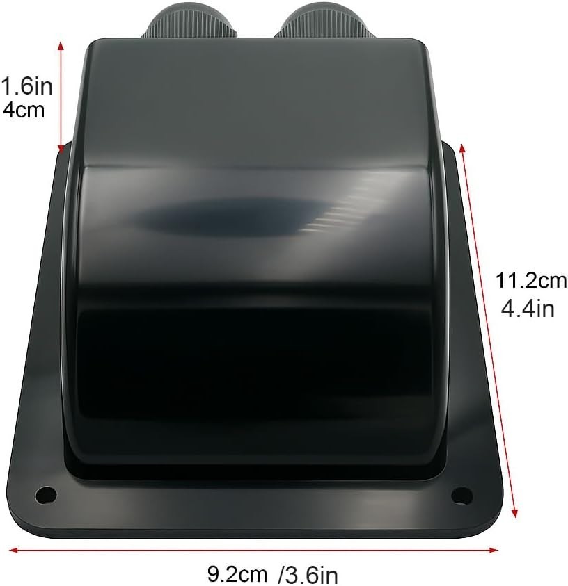 Waterproof Solar Cable Entry Gland Double for RV Boat Camper 6-12mm² Pack of 2