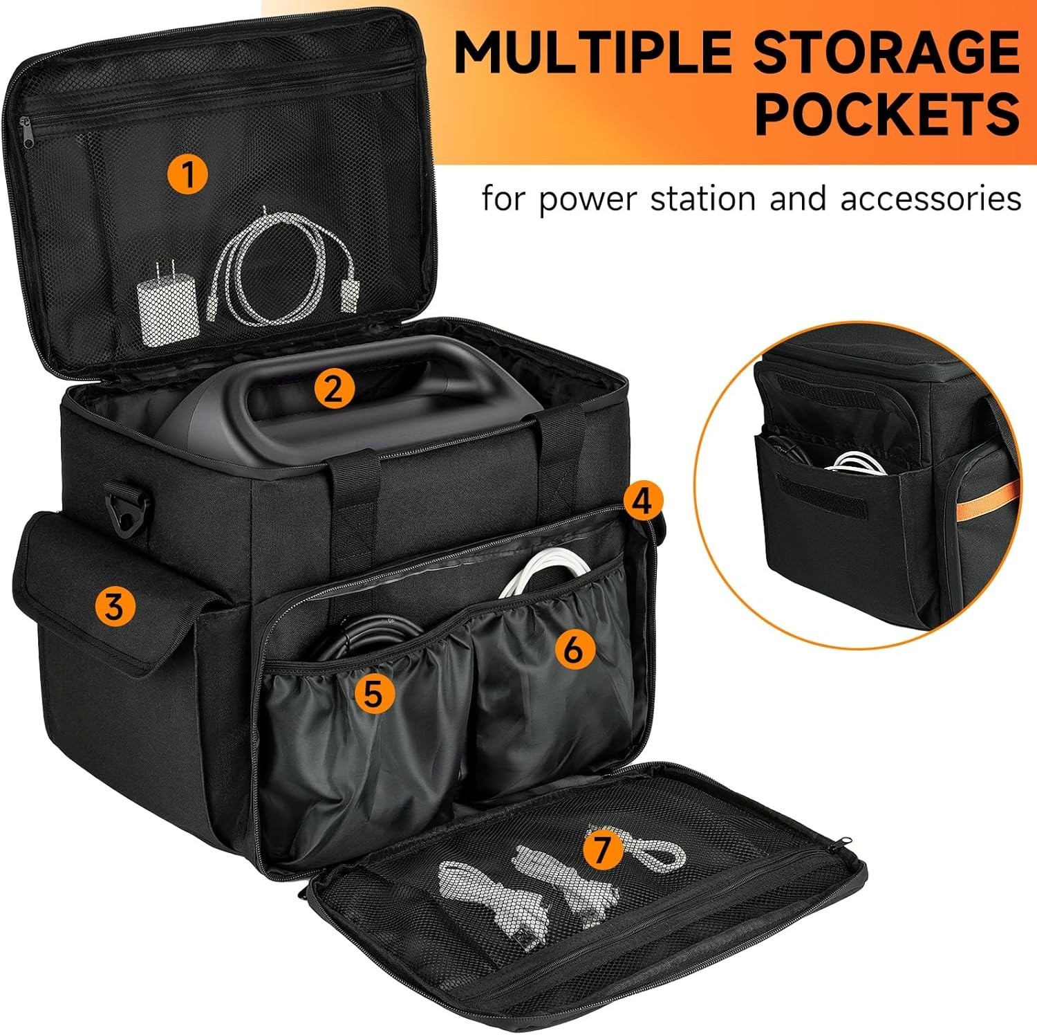 Protective Carrying Case for BLUETTI EB3A/GRECELL T500