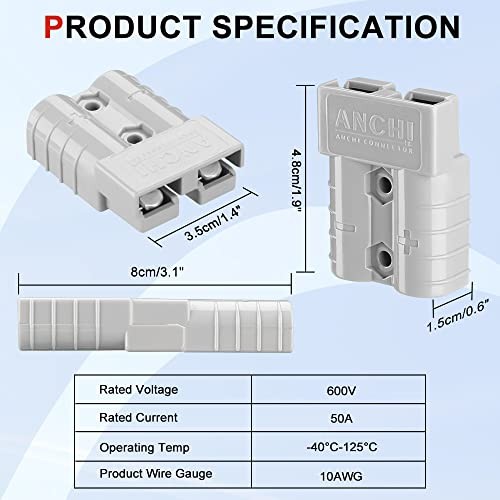 10AWG Solar Panel Connector Cable, Compatible with Solar Connecter and
