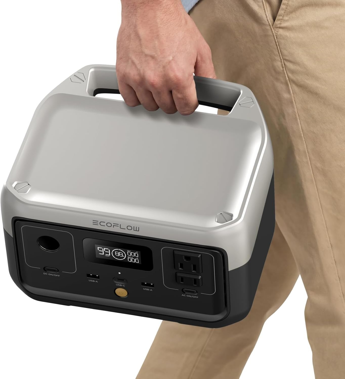 EcoFlow RIVER 2 Portable Power Station – 1 Hour AC Recharge