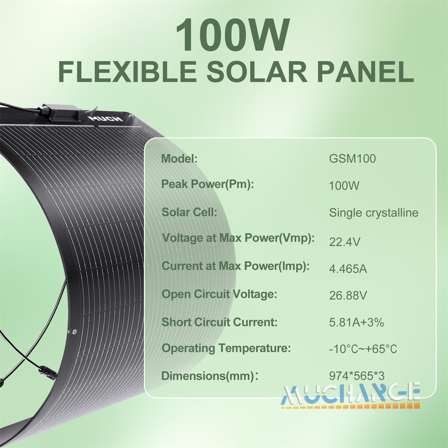 200W Flexible High Effciency Solar Panel Kit Sunshed RV Battery Charge Boating