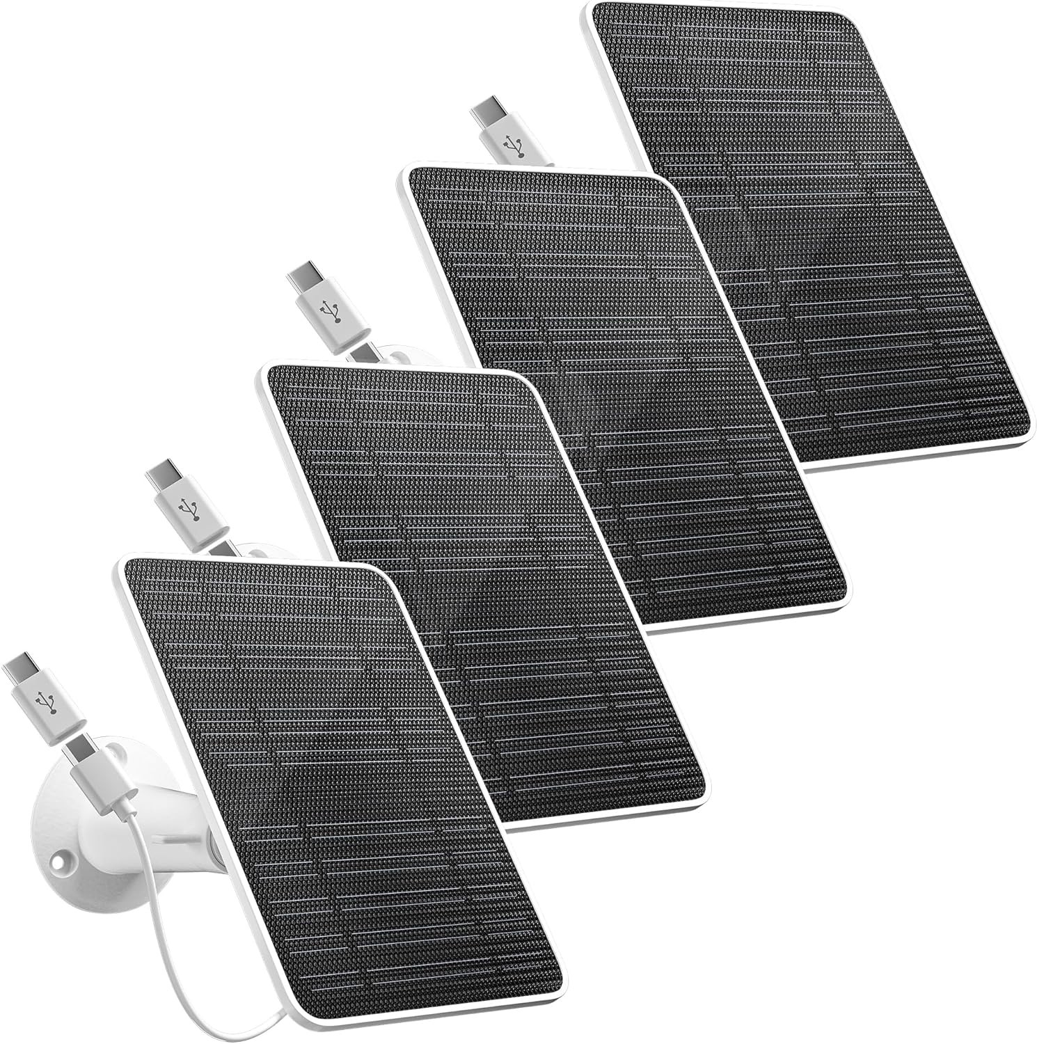 Solar Panel for Security Camera, 5W Solar Panel Charger Compatible with Eufycam