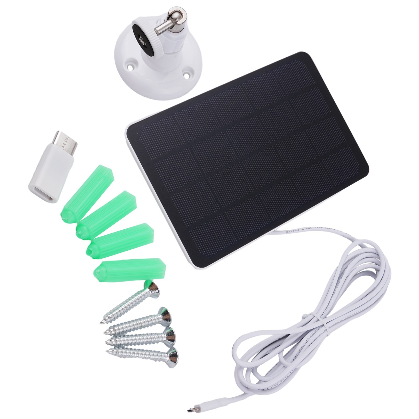 Long Lasting Solar Panel Charger for CCTV Security Cameras and More