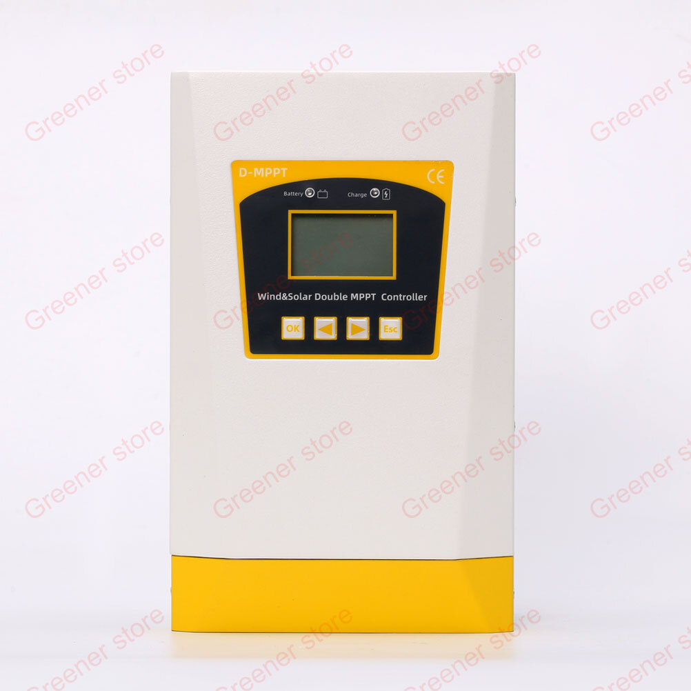 3000W Wind Solar Double MPPT Hybrid Charge Boost Controller 12V 24V Regulator
