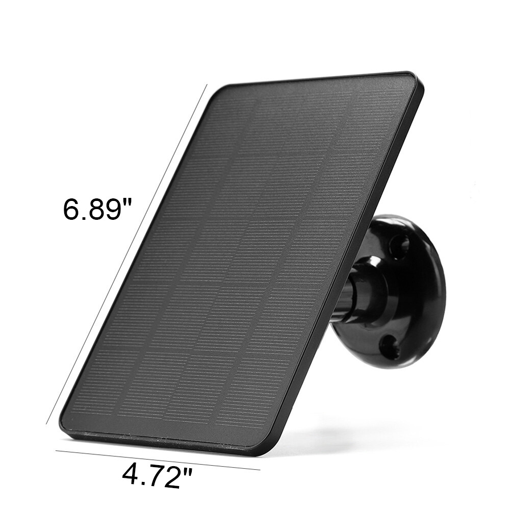 Solar Panel for Ring Stick Up Spotlight Cam Battery 10ft Cable Outdoor Universal