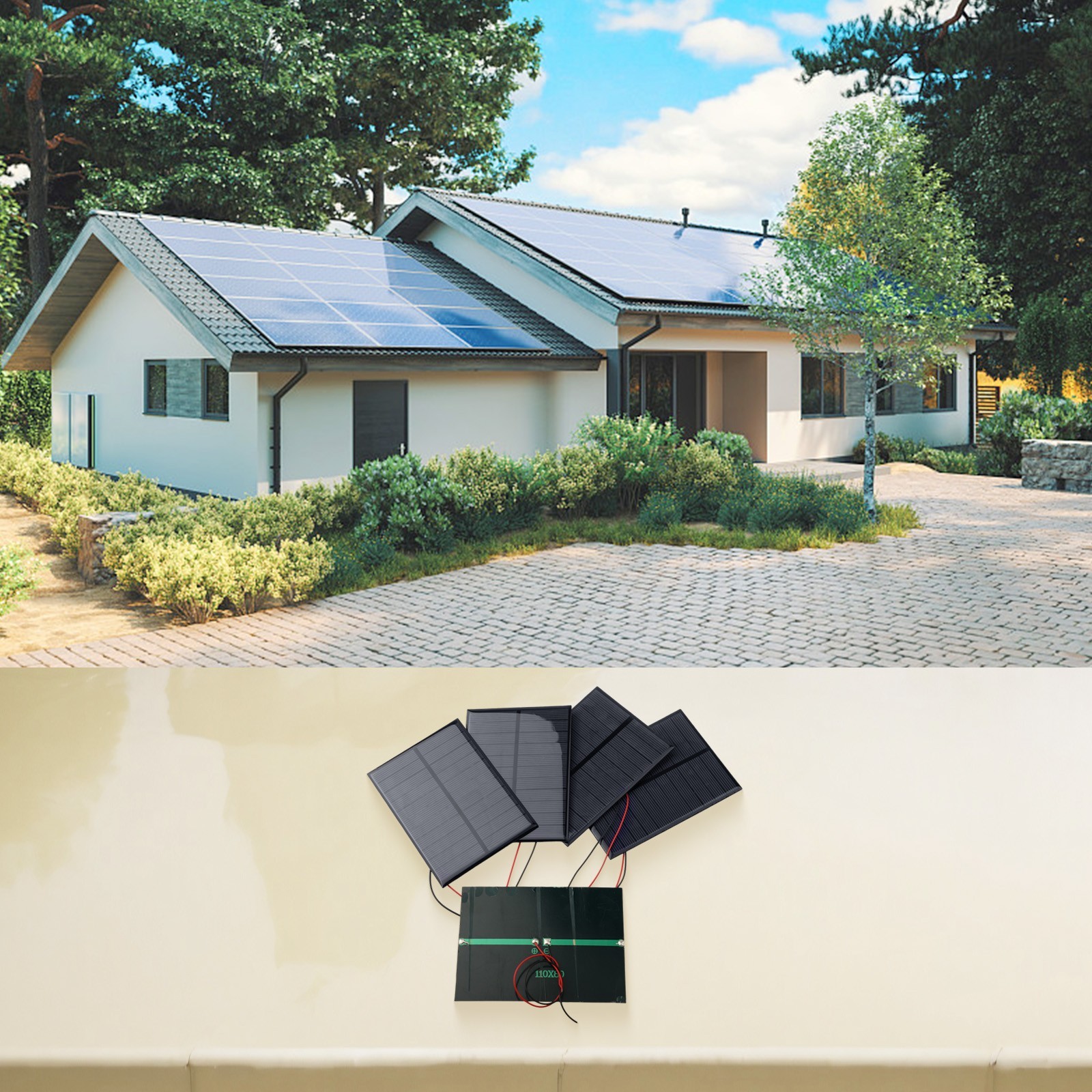 5PCS Solar Cells with Wire for DIY Applications and Renewable Energy Projects