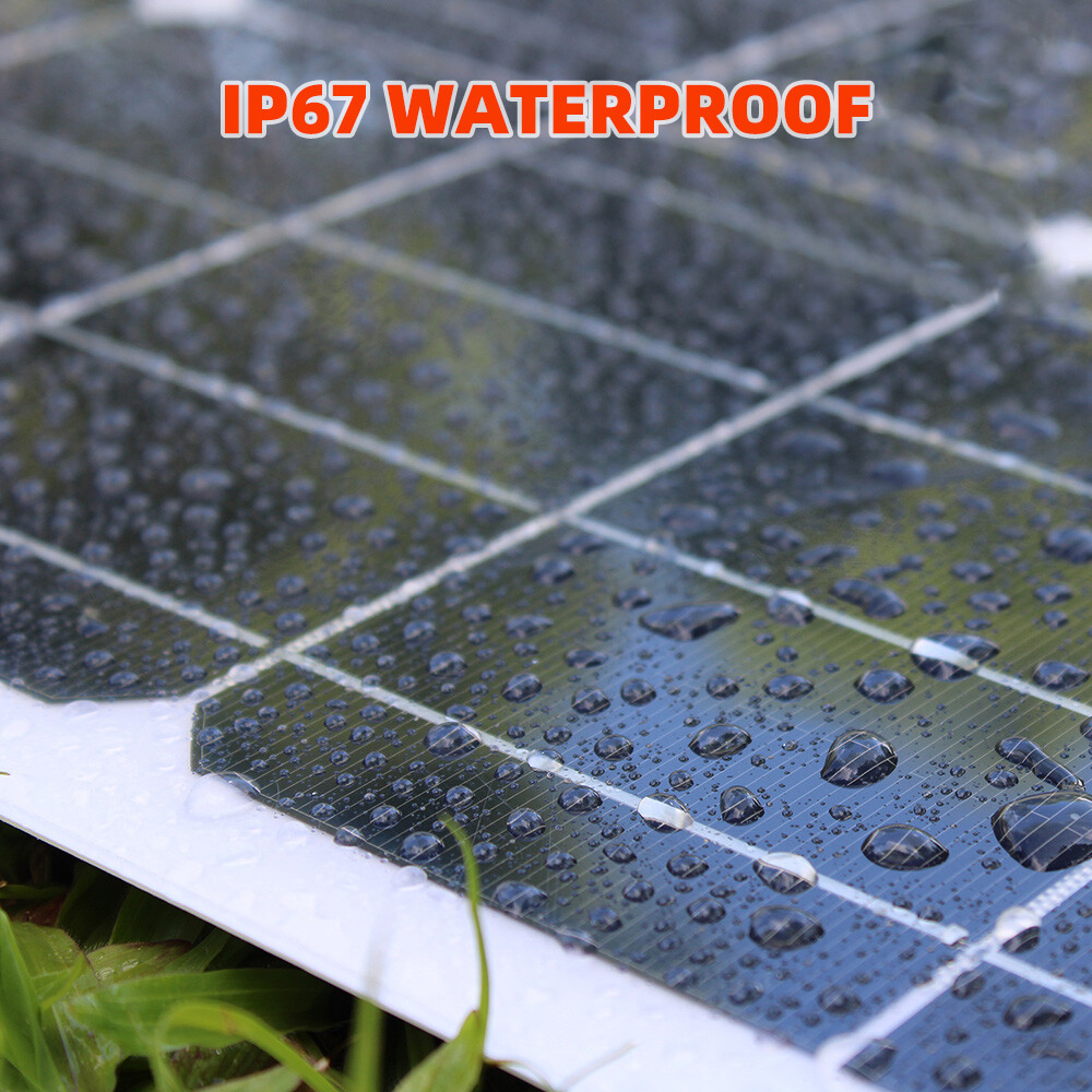200W Watt Flexible 18V Mono Solar Panel Home RV Rooftop Camping Off-Grid Power