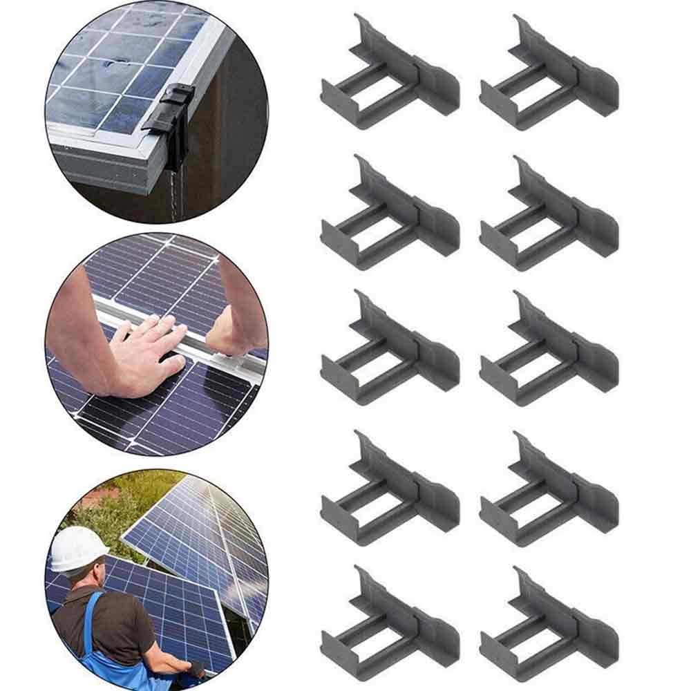 Photovoltaic Panel Water Guide Mud Clamp Solar Panel Water Drain Remove Clip