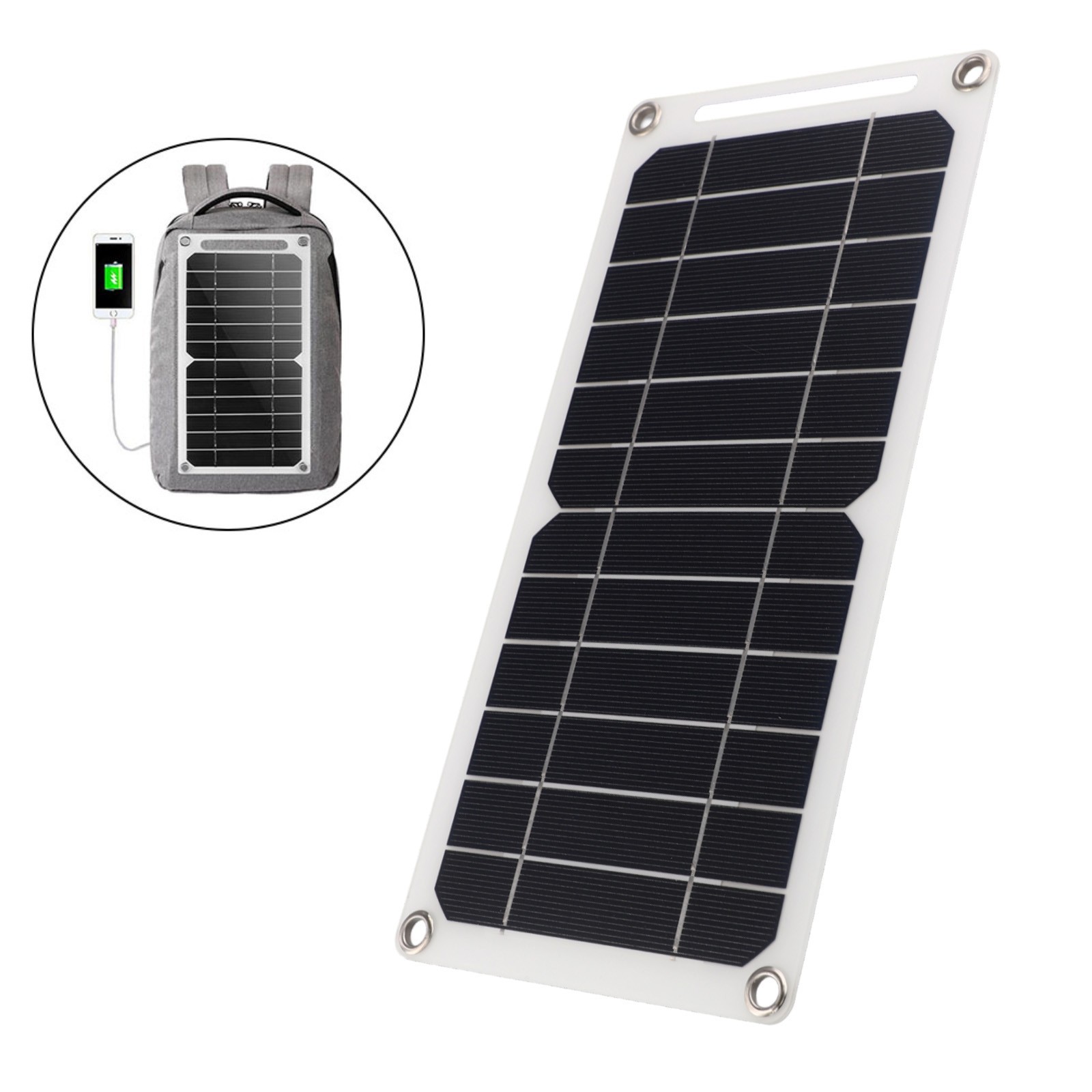 Lightweight 30W Solar Charger for Smartphones and Portable Power Banks
