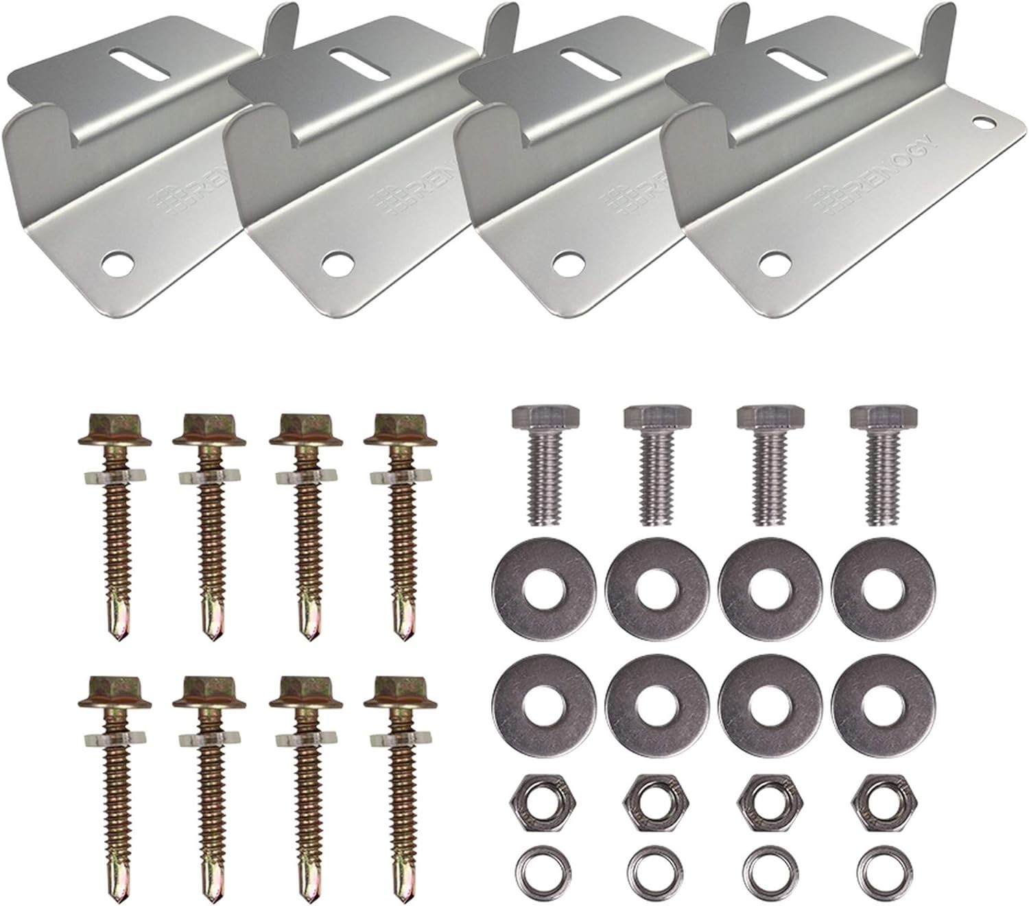 Renogy 4-Piece Lightweight Z Bracket Set for Efficient Solar Panel Mounting
