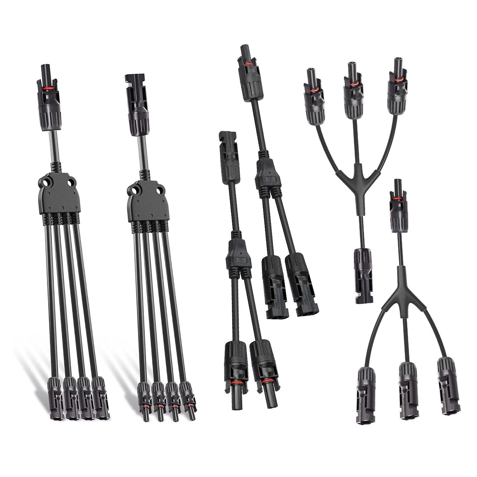 Solar Panel Y Branch Cable Connection Waterproof Adapter Connector Extension