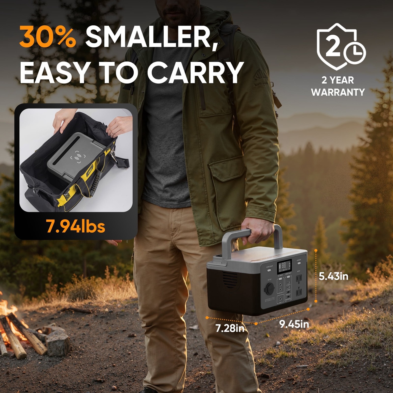 Steelite Portable Power Station 300W (600W Peak)