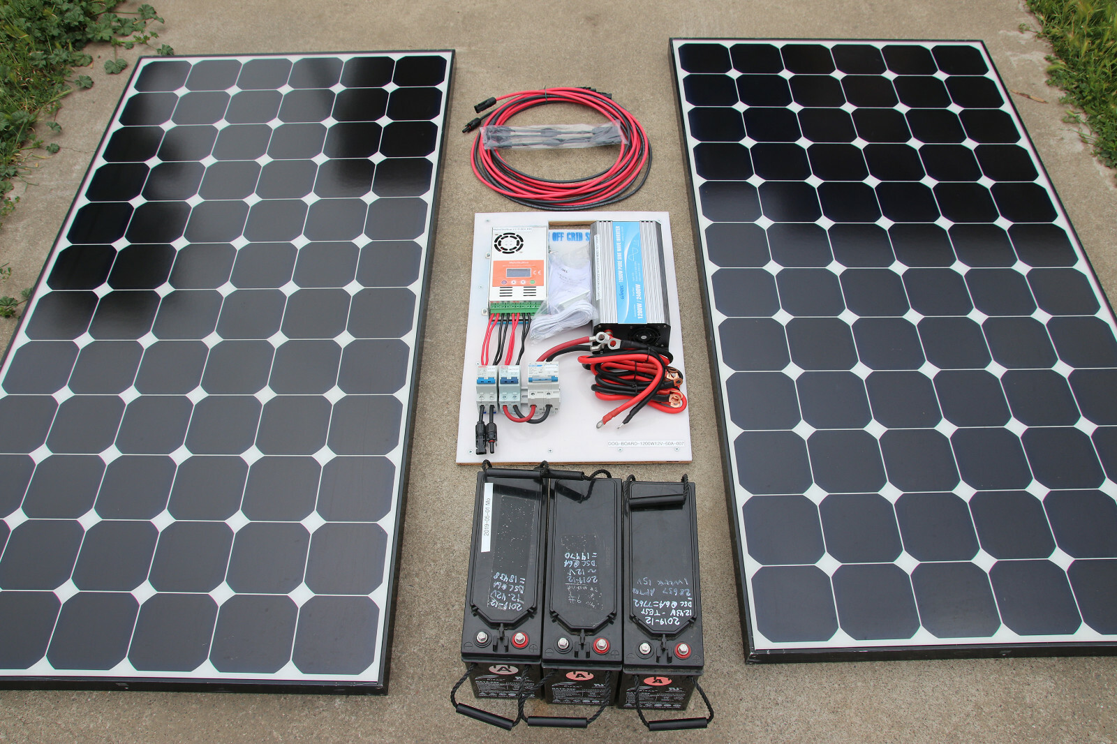 PORTABLE Off Grid SOLAR POWER KIT, 1200W Inverter 720W Solar 60A MPPT Controller