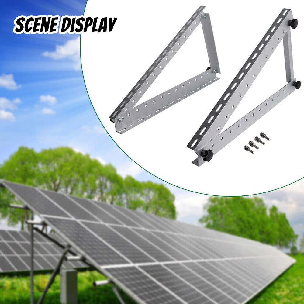 5Pairs Solar Panel Tilt Mount Brackets Ground Roof Mounting Kit Adjustable