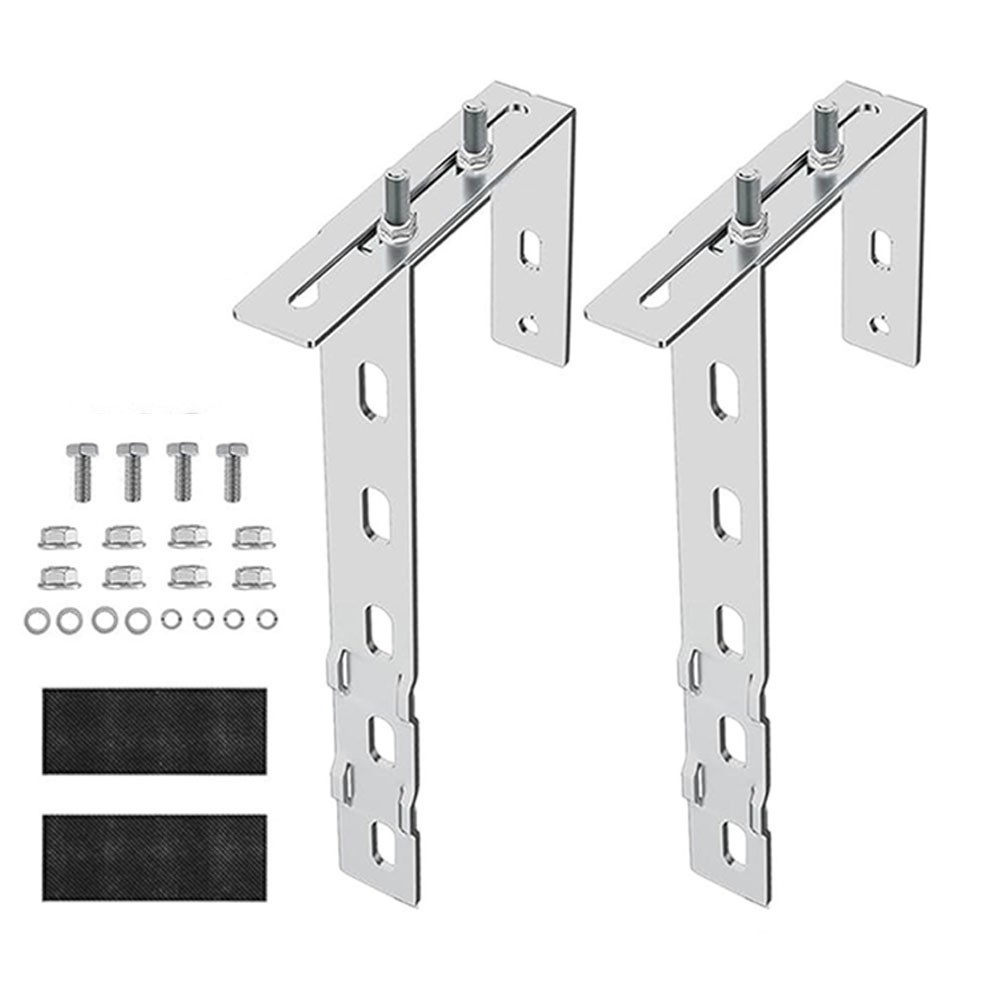 For Balcony Adjustable Solar Panel Holder Hooks Stainless Steel Mounting Kit