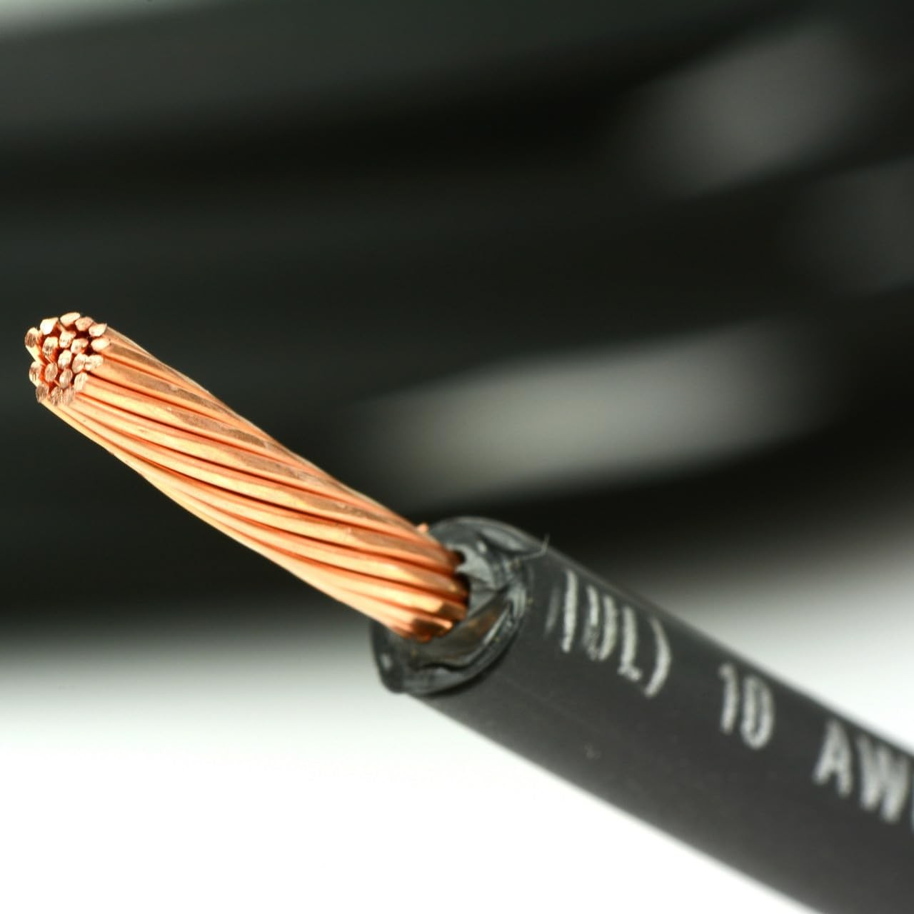 10 AWG USA Made Bare Copper Solar PV Wire, 6 Ft Black + Red, Copper Wire Gauge