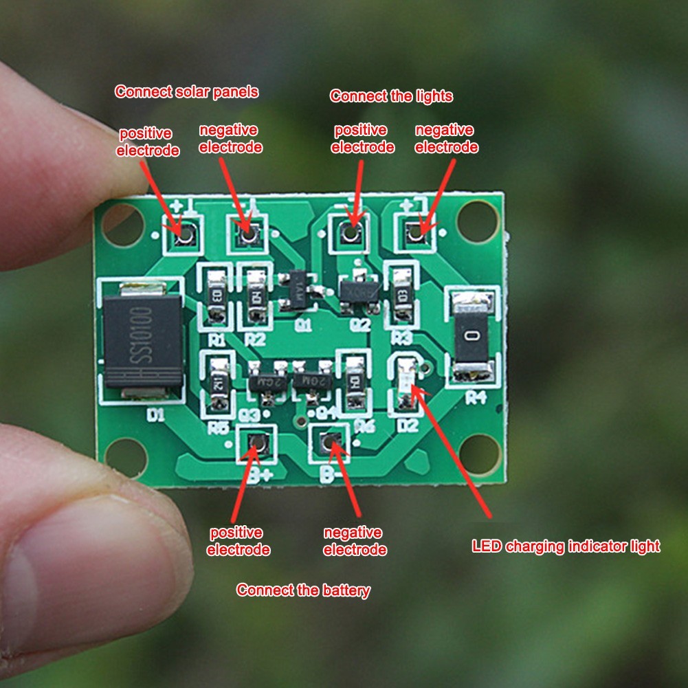 Garden Decor Solar Controller Supports Li-ion Battery Supports Lead-acid Battery