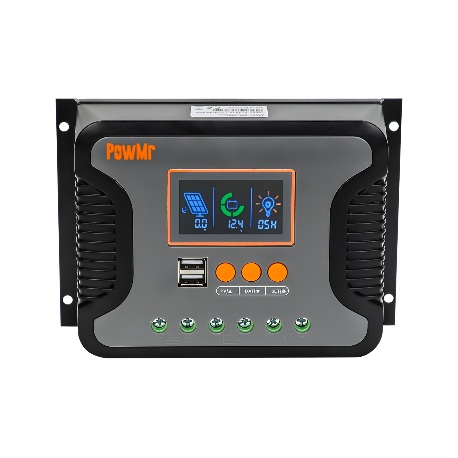 30A 60A 80A Solar Panel Charge Controller 12/24/36/48V LCD Display Regulator USB