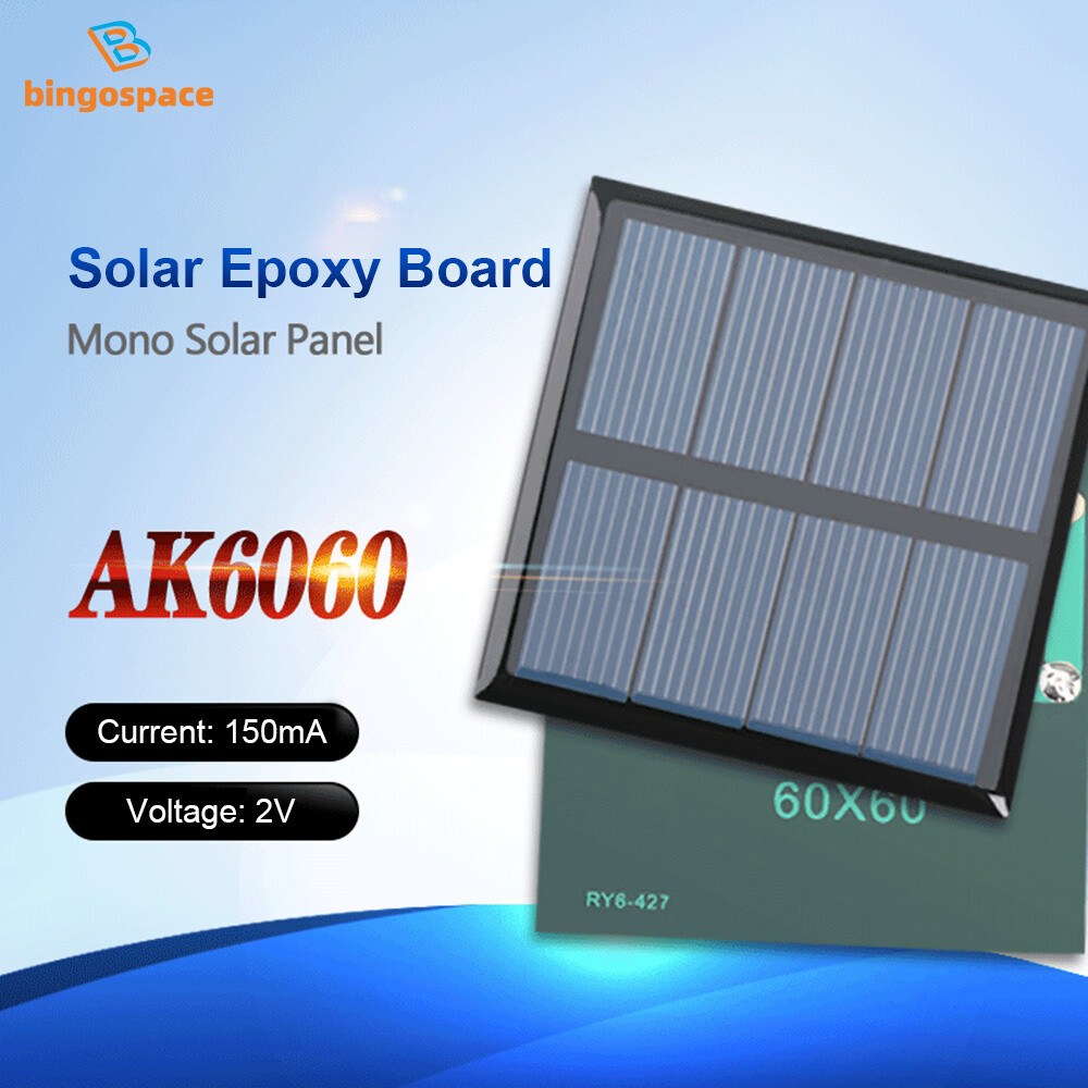 2V/5V/6V/12V Monocrystalline Solar Panel Module For Motor Toys Lawn Lamp New