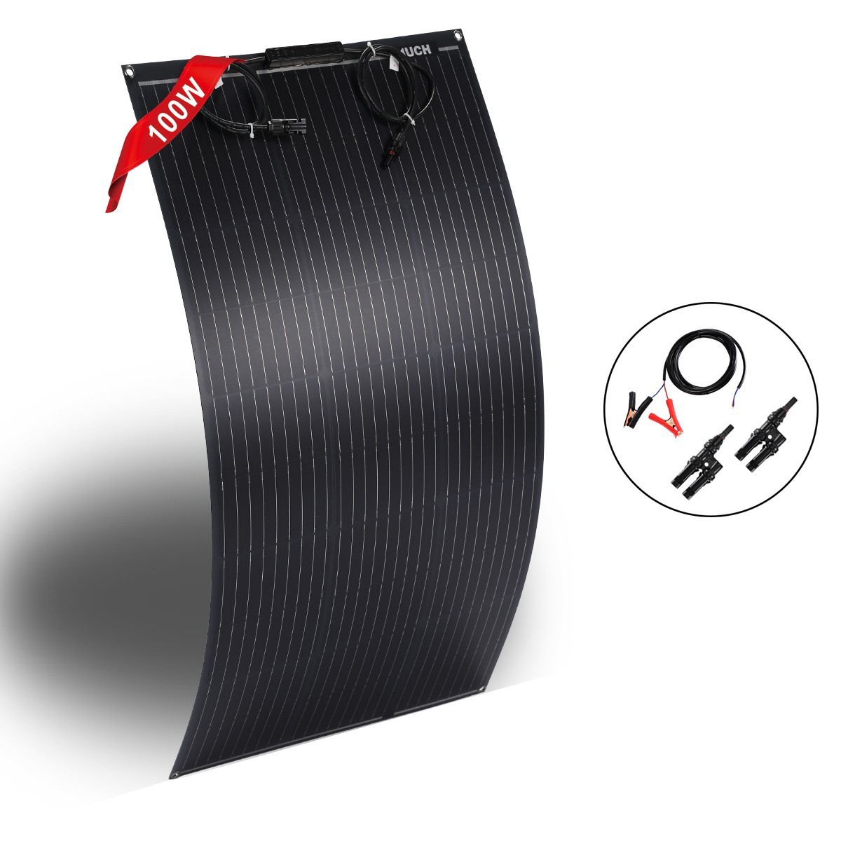 200W High Efficiency Solar Panel Mono Home RV Rooftop Camping Off-Grid US New