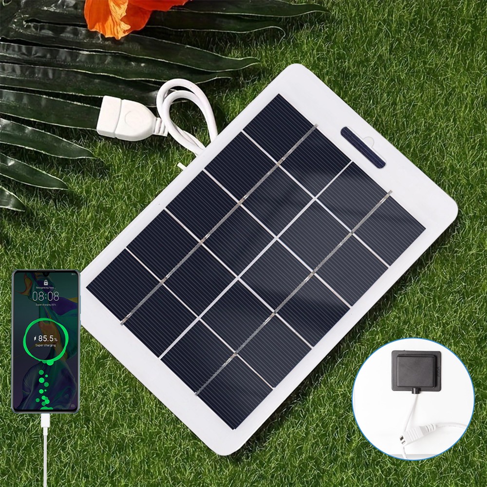 10W Portable Mono Solar Panel Hiking Phone Charger Kit Car Battery Maintainer RV
