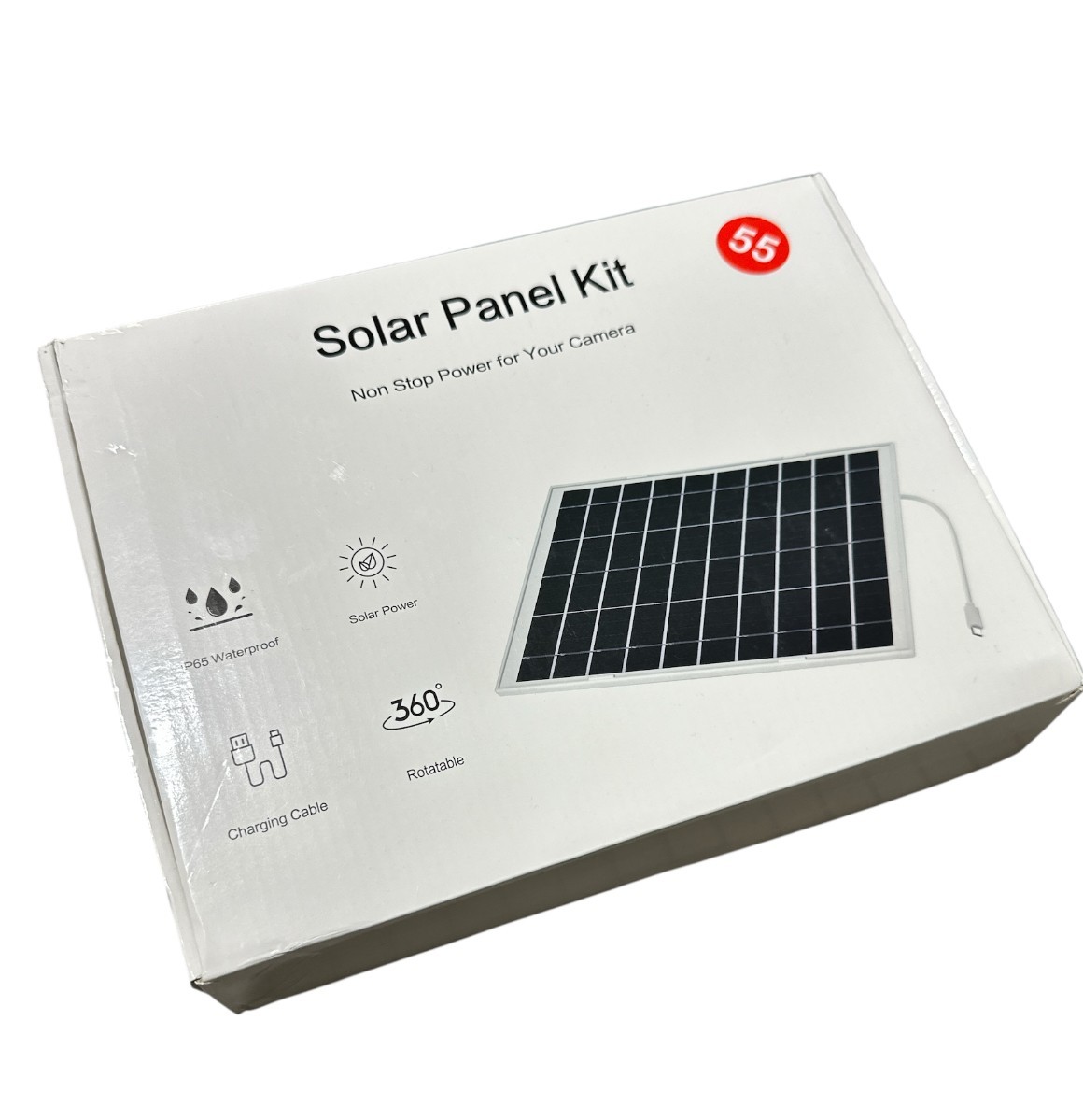 5W 5V Solar Panel for Outdoor Ring Security Camera Spotlight Type C