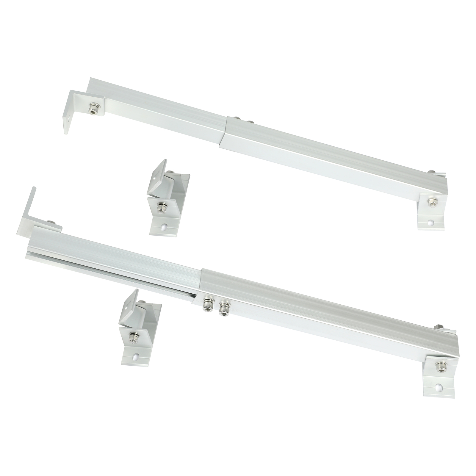 Solar Panel Mounting Brackets Kit System Aluminum Adjustable For Roof RV Boat